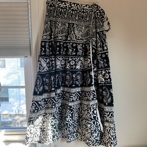 African print maxi skirt